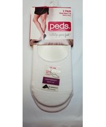 Peds Women&#39;s Shoe Liner Sport Cut Shoe Size 5-10 White Color 2 Pair  New - £7.50 GBP