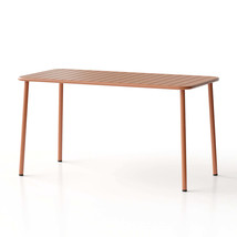 Sella Red Outdoor Long Dining Table - Waterproof Garden &amp; Balcony - $5,013.96 MXN