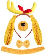 PAJXNJC Deer Antler Headband Set Yellow Christmas Party Favors Nose Bow ... - $85.87 MXN