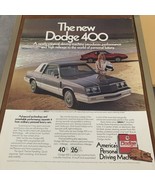 Dodge 400  Vintage Magazine Print Ad 1982 8 x 11 - $9.49