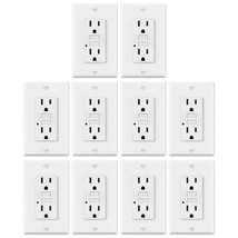 15 Amp Non-Tamper Resistant Gfci Outlets, Decor Gfi Receptacles With Led... - £85.99 GBP