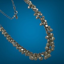 Silpada  Sterling Silver &amp; Freshwater Pearl Cluster Cha Cha Necklace 18-20&quot; 5/19 - £95.91 GBP