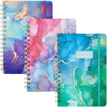 EOOUT 3 Pack A5 Spiral Notebook, Hardcover Spiral Journal, 5.5 X 8.3 Inc... - £16.75 GBP