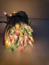 Easter Christmas Pastel Gingerbread 50 String Lights Indoor/Outdoor Decor - £12.72 GBP