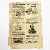 Vintage April 1889 Advertising Page from Scribner&#39;s Magazine Cameras Guns - £9.63 GBP