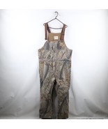 Vtg 90s Streetwear Mens 2XL Faded Realtree Camouflage Insulated Overalls... - £70.97 GBP