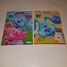 NEW 2 Blues Clues Jumbo Coloring &amp; Activity Books Lot Nickelodeon Let&#39;s Play - £12.62 GBP