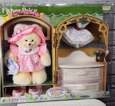 VTG Fisher Price Briarberry Collection Bear Berrylouise Carrying Case &amp; Dresser - £89.59 GBP