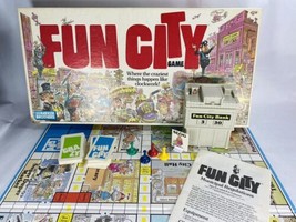 Complete 1987 Parker Brothers Fun City Board Game Jack Davis Artwork - £31.28 GBP
