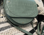 Divina Firenze green mezzaluna  Italy leather purse bag handmade Italian - £77.19 GBP