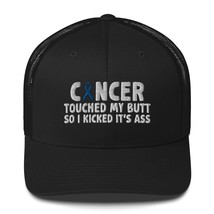 Cancer Touched My Butt So I Kicked It&#39;s Ass Embroidery Hat | Colon Cance... - £21.96 GBP