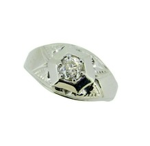 Authenticity Guarantee 
18k White Gold Art Deco 1/2ct Genuine Natural Diamond... - £1,166.73 GBP