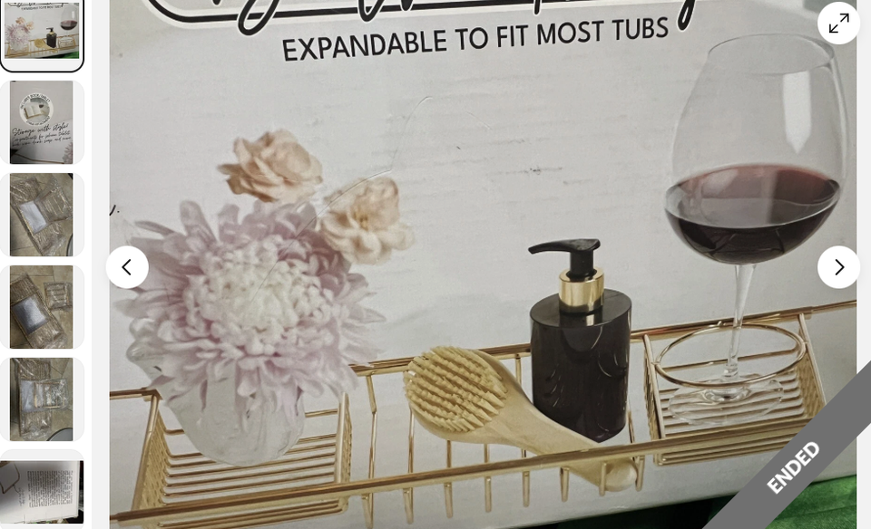 Natures’ Mark Bath tray Expandable + book /tablet stand attachment Fit M... - $38.67