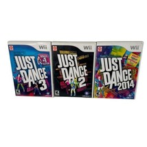 Just Dance Lot of 3 Games - Wii Game Bundle - Just Dance 2014 2 &amp; 3 - £19.47 GBP