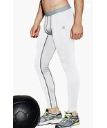 Champion Men&#39;s Gear Powerflex Vapor Base Compression Tights, White/Concr... - $357.32 MXN