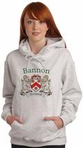 Bannon Irish Coat of Arms Ash Hooded Sweat shirt - $662.24 MXN+