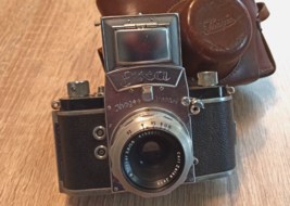 Kamera Exa Exakta Ihagee Dresden + Tessar 2,8/50 rot T Carl Zeiss - $128.29