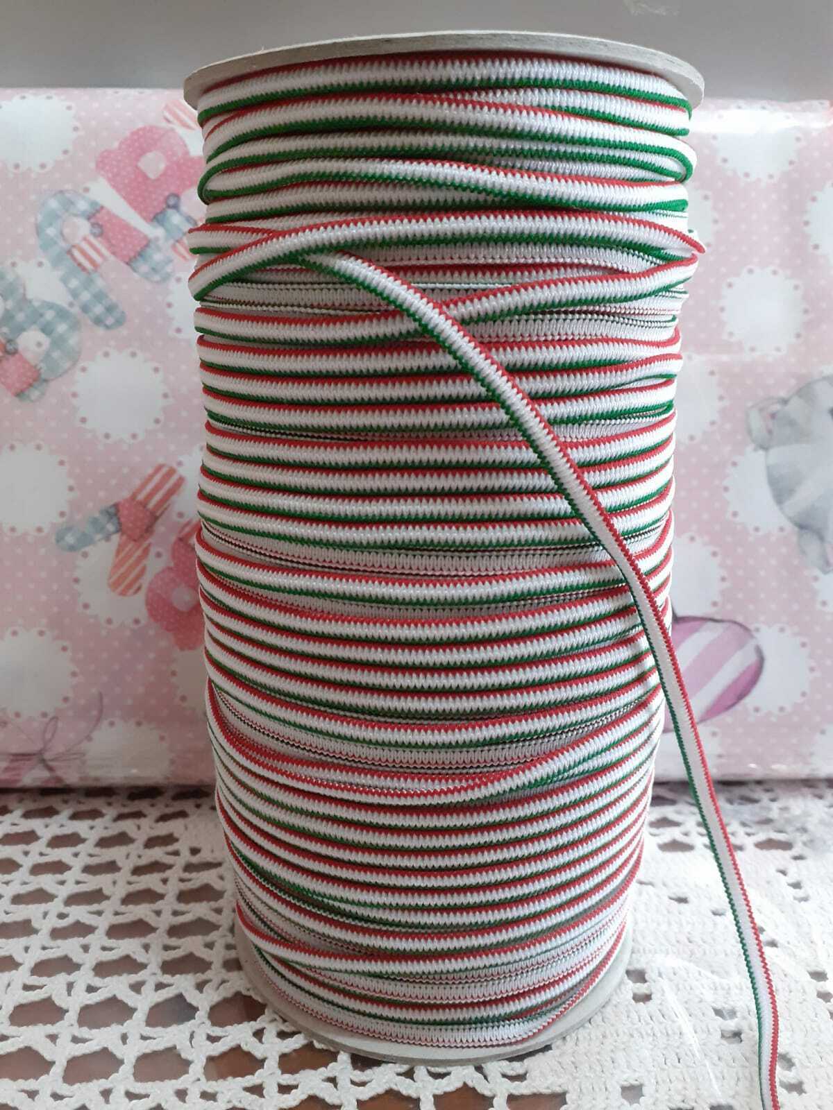 5 METERS Of Gallon Elastic Flat Tape H 4 Mm Soft Made In Italy - $1.84+