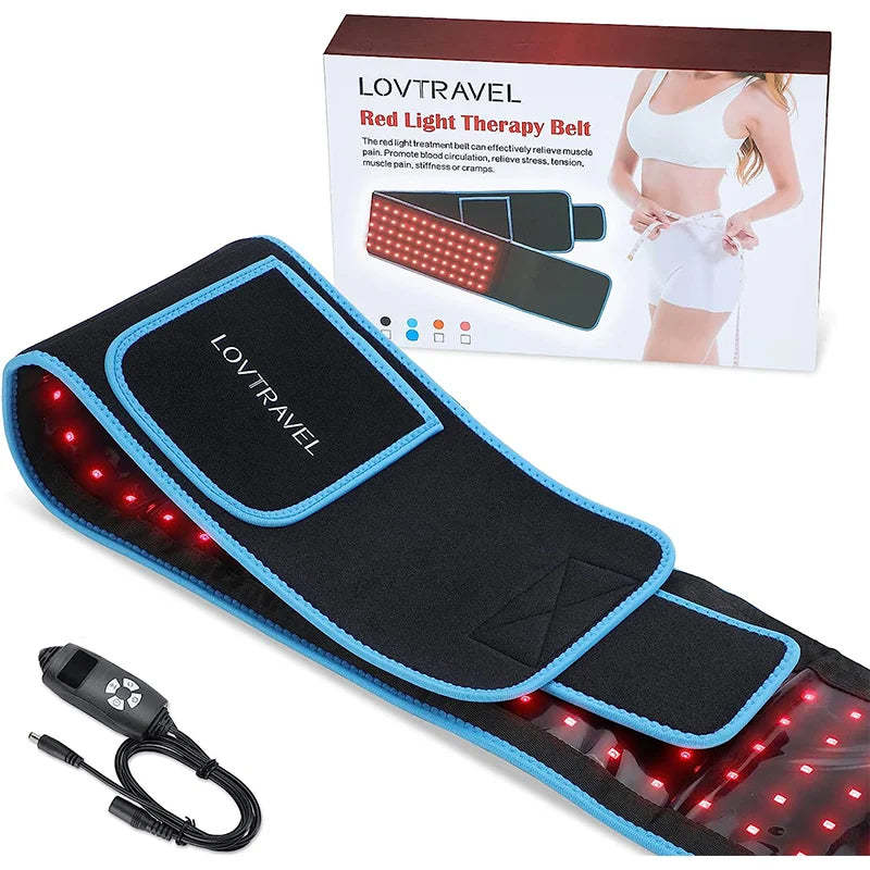 LED Red Infrared Light Therapy Belt 850nm 660nm Back Pain Relief Wrap ...
