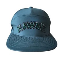 University of Hawaii Rainbow Warriors Green 5 Panel Embroidered Snapback Hat - £37.85 GBP