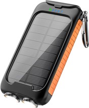 Solar Power Bank Solar Charger 38800mAh Outdoor Portable Charger External Batter - £39.45 GBP