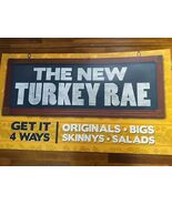 Potbelly Sandwich Works 2000s New Turkey Rae Promotional Sign 40&quot; X 23&quot; - $624.37 CAD