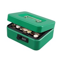 Cash Box With Combination Lock,Safe Metal Box For Money,Storage Lock Box... - $25.99