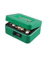 Cash Box With Combination Lock,Safe Metal Box For Money,Storage Lock Box... - £20.36 GBP