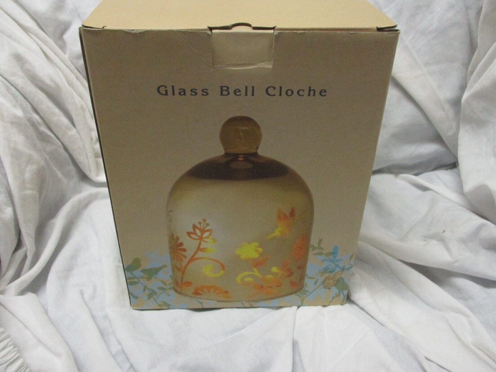 Hand Blown Clear Glass Cloche Bell Jar Display Dome 8" x 6" - £43.25 GBP