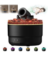 Battery Aroma Diffuser Convenient Home Bedroom Colorful Flame Ambience Light Lar - $55.86