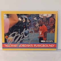 1990 NBA Hoops 382 Michael Jordan Playground NM/Mint Card COA - £259.75 GBP