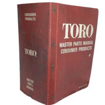 Toro Master Parts Manual Consumer Products Vintage 1975 Large Index Red ... - $57.50