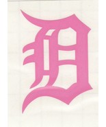 Pink Detroit Tigers fire helmet window decal sticker up to 12 inches - £2.70 GBP+