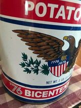 Collectible Bicentennial Gibble chips Tin Lamp image 6