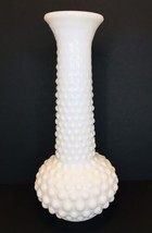 Vintage E.O. Brody Co. White Milk Glass Hobnail Bud Vase 7.5” - £9.59 GBP