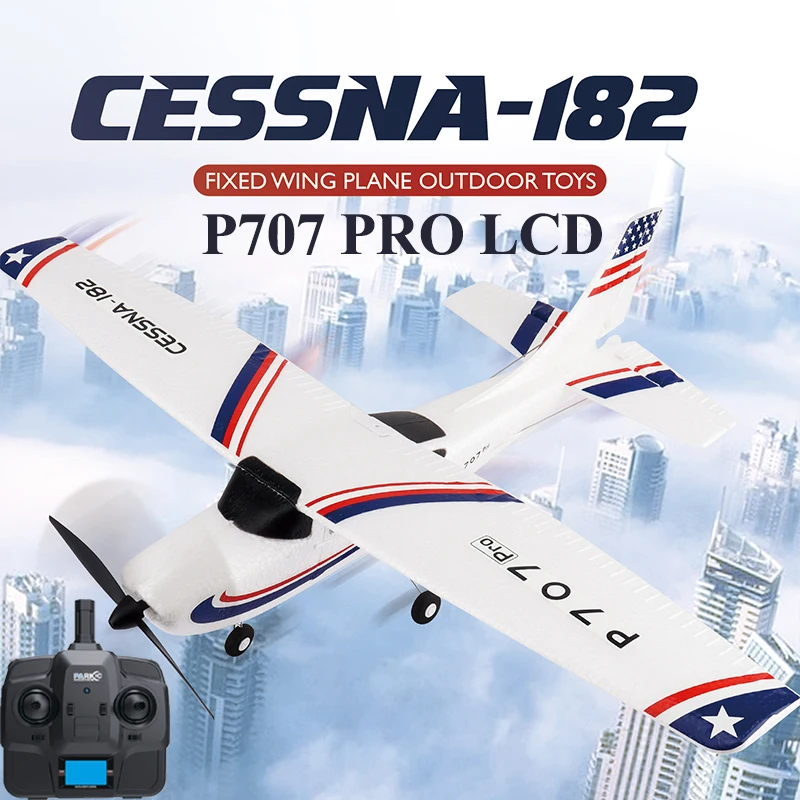 Top Parkten P707G LCD RC Airplane 2.4G 3D/6G With Gyroscope 3Ch Fixed Wing Plane - £77.44 GBP+