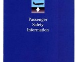 Delta Air Lines MD-88 Passenger Information Safety Card 1995 - $17.82