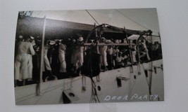 Vintage Photo; Having A Deer Party On The U.S.S. Wilmington;Philippines; - £11.82 GBP