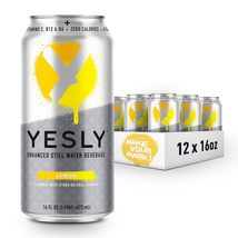 Yesly Enhanced Still Water - Lemon, 16 Fl Oz (Pack of 12) Zero Calorie - £23.69 GBP