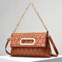 Fashion Small Square Bag Female   Western Style Folding One-Shoulder Crossbody C - £35.06 GBP