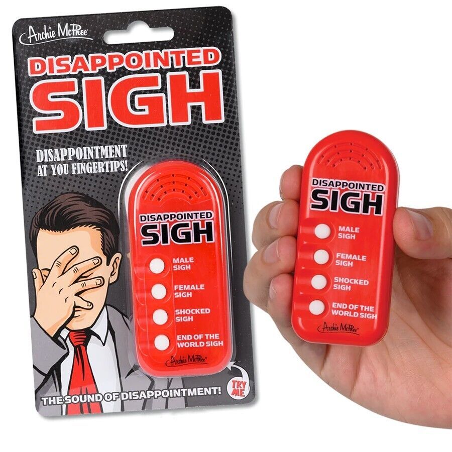 DISAPPOINTED SIGH - 4 Different Sounds: Male / Female Sigh Shock - Fun G... - $15.99