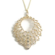 Authenticity Guarantee 
Vintage 1960s Filigree Diamond Pendant Necklace 18K Y... - £2,301.27 GBP