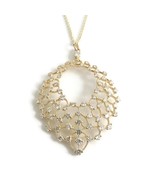 Authenticity Guarantee 
Vintage 1960s Filigree Diamond Pendant Necklace ... - £2,264.66 GBP