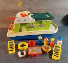Vintage Fisher Price 985 Play Family Houseboat People and Accessories Lounge - £88.65 GBP