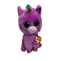 New Ty Beanie Boos Plush Purple Rosetta Stuffed Doll Toy Unicorn 6 in Tall - $7.91