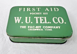 Vintage WU Telephone Company First Aid Pocket Kit PAC – KIT Company - $22.28