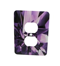 3d Rose Metals Of Purple Digital Artwork Of Reflective Purple Outlet Cov... - $8.90