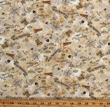 Cotton Lost Treasures Maps Vintage-Look Tan Fabric Print by the Yard D564.54 - $14.95