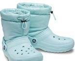 Crocs Women&#39;s Boots Classic Lined Neo Puff Pure Water Slip On Clogs Shoe... - £33.26 GBP