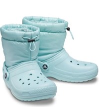 Crocs Women&#39;s Boots Classic Lined Neo Puff Pure Water Slip On Clogs Shoes Size 6 - £33.57 GBP